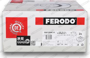 Ferodo DDF1549C-D - Тормозной диск autospares.lv