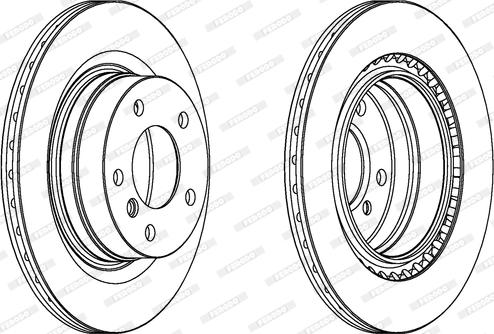 Ferodo DDF1549 - Тормозной диск autospares.lv