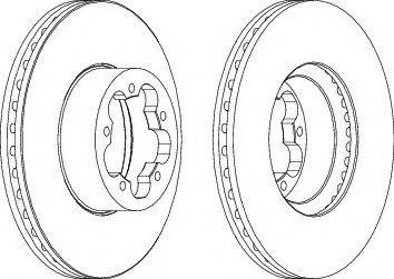 Ferodo DDF1555-1 - Тормозной диск autospares.lv