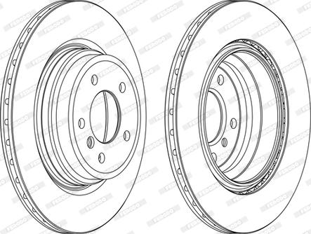 Ferodo DDF1550C-1-D - Тормозной диск autospares.lv