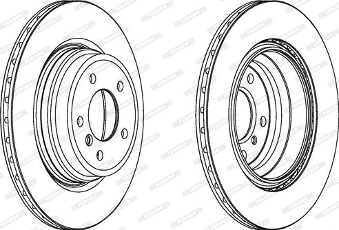 Ferodo DDF1550 - Тормозной диск autospares.lv