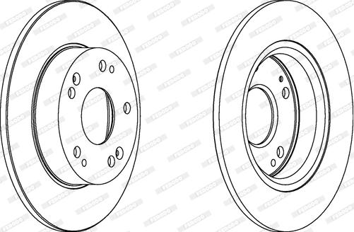 Ferodo DDF1558 - Тормозной диск autospares.lv