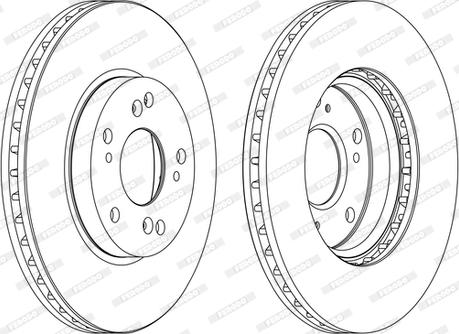 Ferodo DDF1557C - Тормозной диск autospares.lv