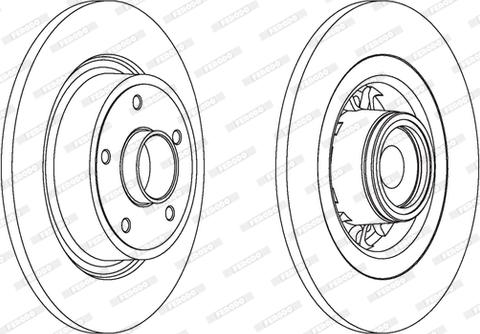 Ferodo DDF1569 - Тормозной диск autospares.lv