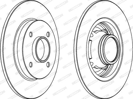 Ferodo DDF1564 - Тормозной диск autospares.lv