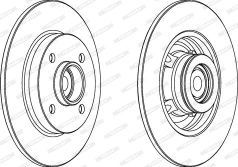 Ferodo DDF1561-1 - Тормозной диск autospares.lv