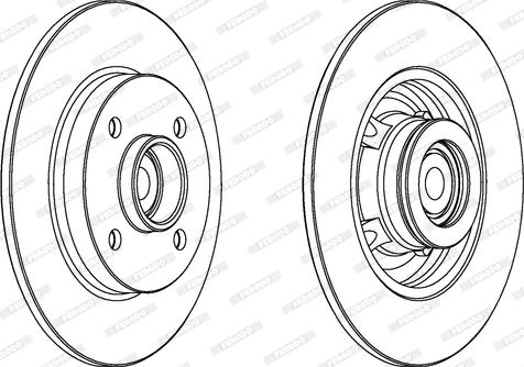 Ferodo DDF156-1 - Тормозной диск autospares.lv