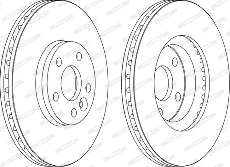 Ferodo DDF1567C-D - Тормозной диск autospares.lv