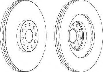 Ferodo DDF1504-1 - Тормозной диск autospares.lv