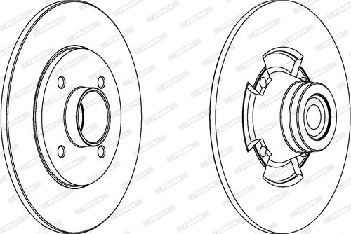 Ferodo DDF1515-1 - Тормозной диск autospares.lv