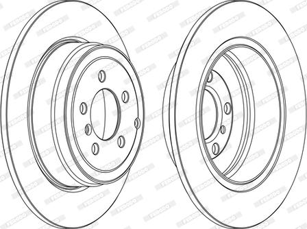 Ferodo DDF1518C-1-D - Тормозной диск autospares.lv