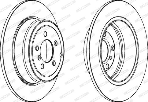 Ferodo DDF1518 - Тормозной диск autospares.lv