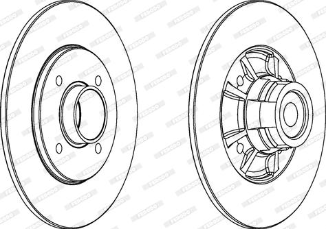 Ferodo DDF1517-1 - Тормозной диск autospares.lv