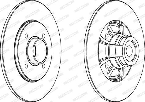 Ferodo DDF1517 - Тормозной диск autospares.lv