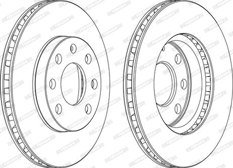 Ferodo DDF151-D - Тормозной диск autospares.lv