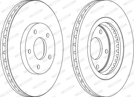 Ferodo DDF1589C-D - Тормозной диск autospares.lv