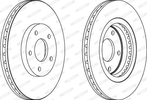 Ferodo DDF1589C - Тормозной диск autospares.lv