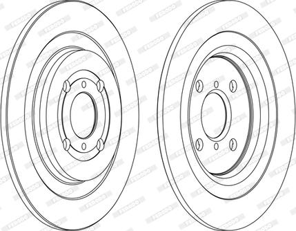 Ferodo DDF1588C - Тормозной диск autospares.lv