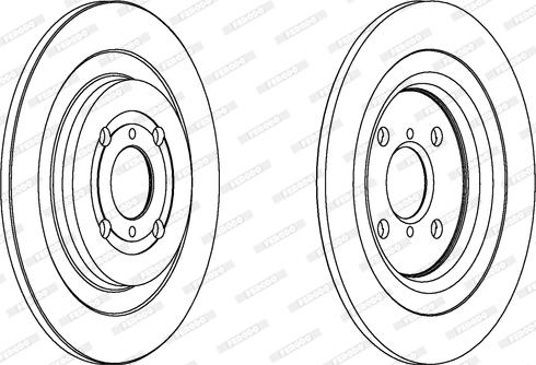 Ferodo DDF1588 - Тормозной диск autospares.lv