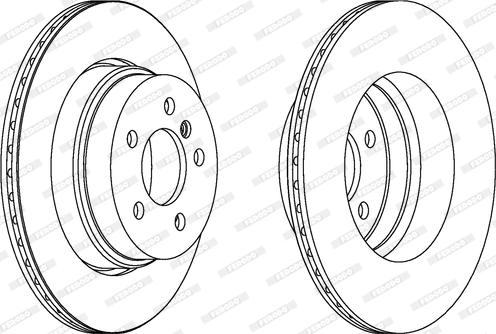 Ferodo DDF1583 - Тормозной диск autospares.lv