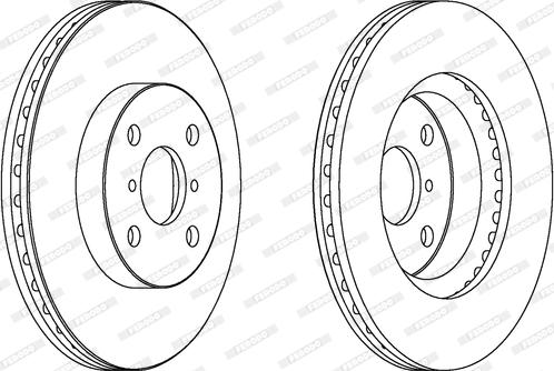 Ferodo DDF1587 - Тормозной диск autospares.lv