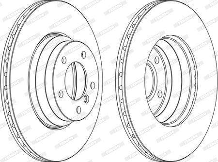 Ferodo DDF1535C-1-D - Тормозной диск autospares.lv