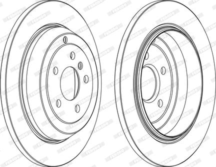 Ferodo DDF1530C-1-D - Тормозной диск autospares.lv