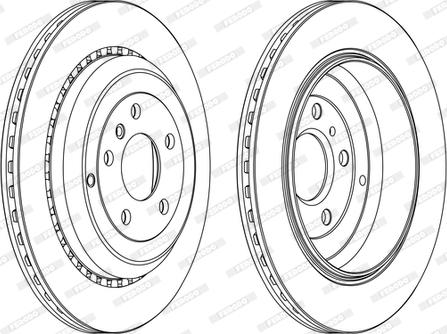 Ferodo DDF1531C-D - Тормозной диск autospares.lv