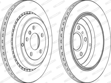 Ferodo DDF1531C - Тормозной диск autospares.lv