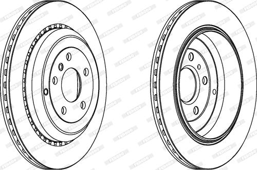 Ferodo DDF1531 - Тормозной диск autospares.lv