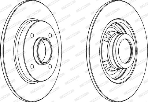 Ferodo DDF1523 - Тормозной диск autospares.lv