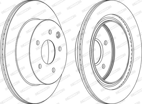 Ferodo DDF1579C-D - Тормозной диск autospares.lv