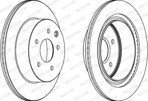 Ferodo DDF1579 - Тормозной диск autospares.lv