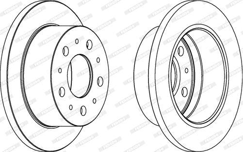 Ferodo DDF1574C - Тормозной диск autospares.lv