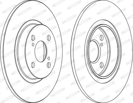 Ferodo DDF1576C - Тормозной диск autospares.lv