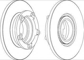 Ferodo DDF1573C - Тормозной диск autospares.lv