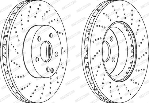 Ferodo DDF1694 - Тормозной диск autospares.lv