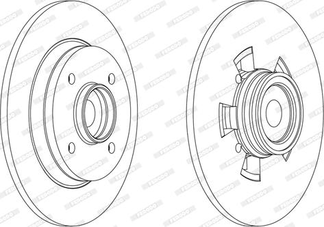 Ferodo DDF1695 - Тормозной диск autospares.lv