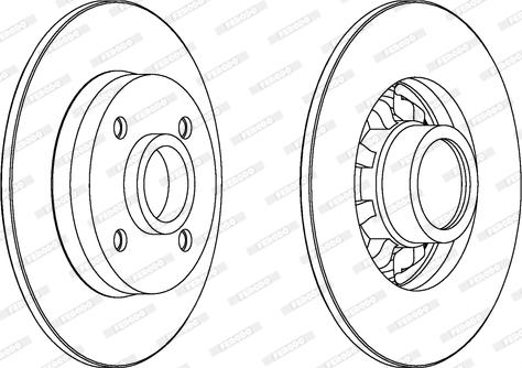 Ferodo DDF1696 - Тормозной диск autospares.lv