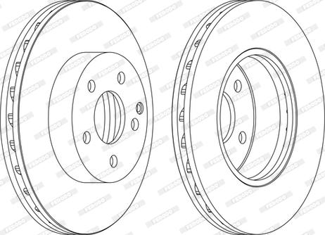 Ferodo DDF1690C-1-D - Тормозной диск autospares.lv