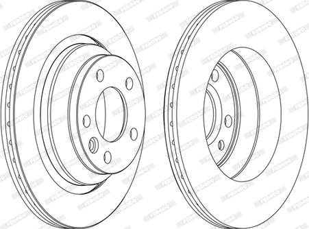 Ferodo DDF1698C - Тормозной диск autospares.lv