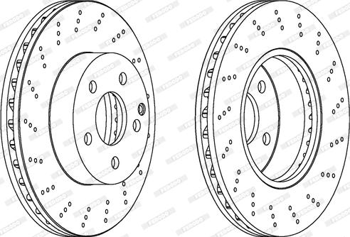 Ferodo DDF1693C - Тормозной диск autospares.lv