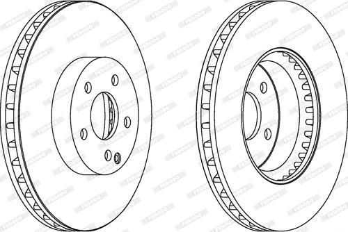 Ferodo DDF1692 - Тормозной диск autospares.lv