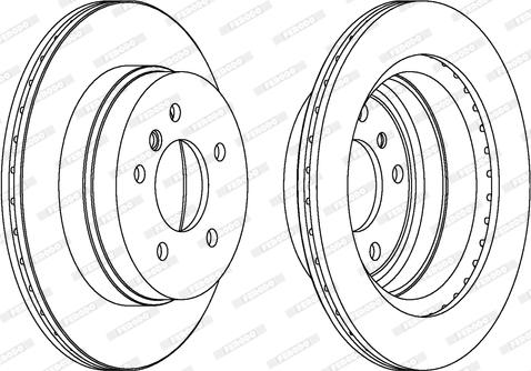 Ferodo DDF1697 - Тормозной диск autospares.lv