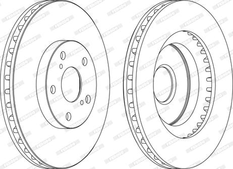 Ferodo DDF1646C-D - Тормозной диск autospares.lv