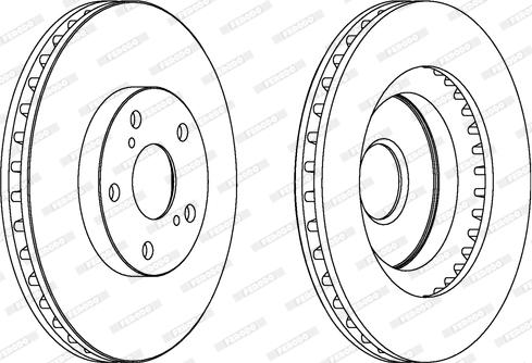 Ferodo DDF1646C - Тормозной диск autospares.lv