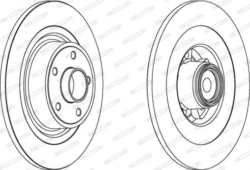 Ferodo DDF1654 - Тормозной диск autospares.lv