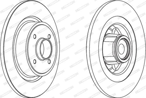 Ferodo DDF1656-1 - Тормозной диск autospares.lv