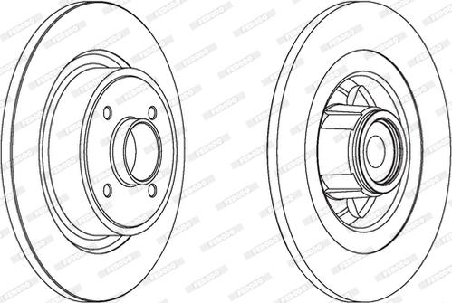 Ferodo DDF1656 - Тормозной диск autospares.lv