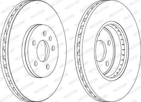 Ferodo DDF1664C-D - Тормозной диск autospares.lv